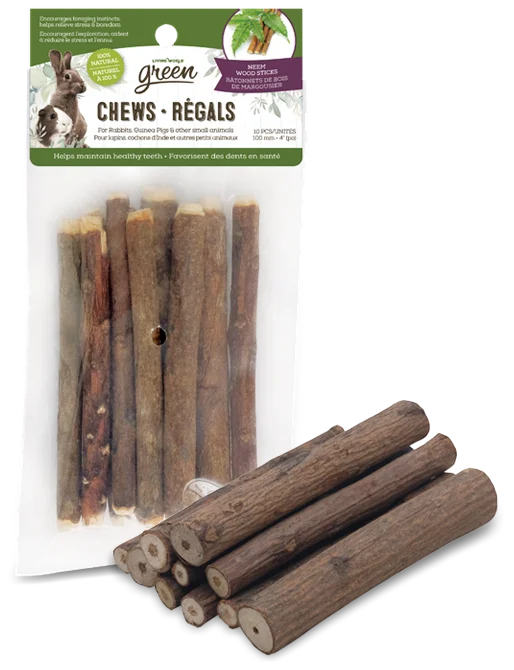 Living World Green Chews (Neem Wood Sticks)