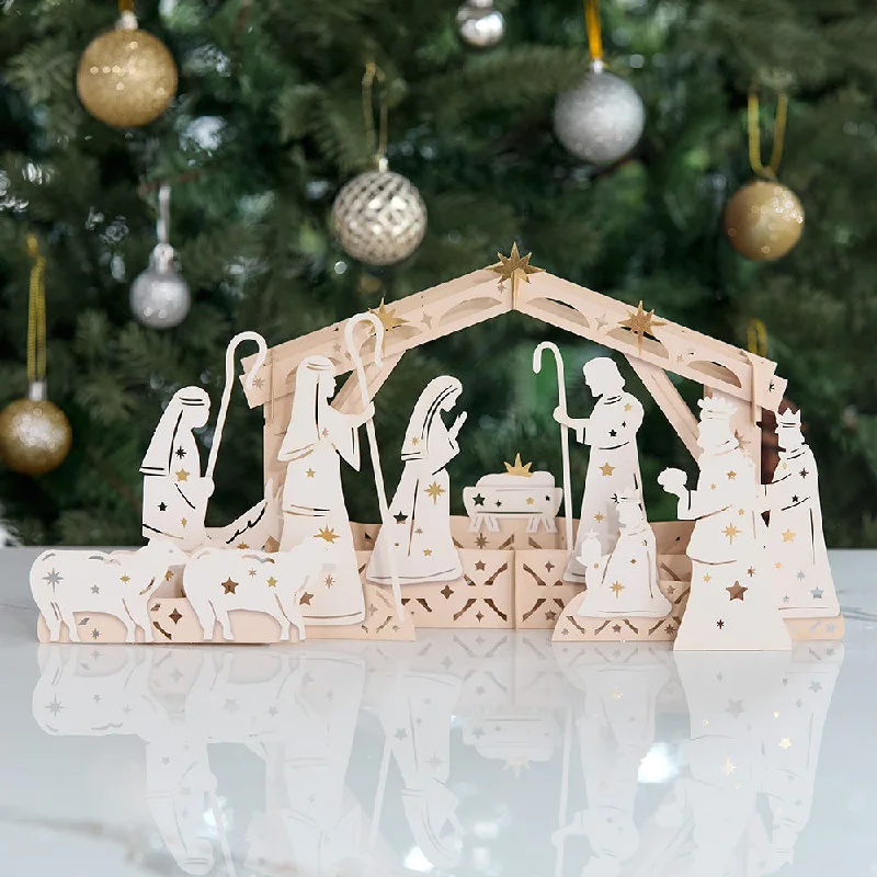 Elegant Nativity Decor Giant Pop-Up Gift