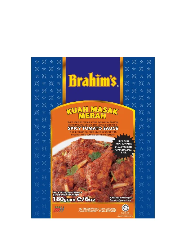 BRAHIMS SPICY TOMATO SAUCE 180GM