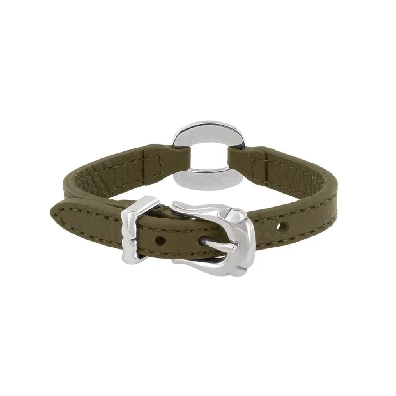 Brighton: Timeless Link Bandit Bracelet in Olive