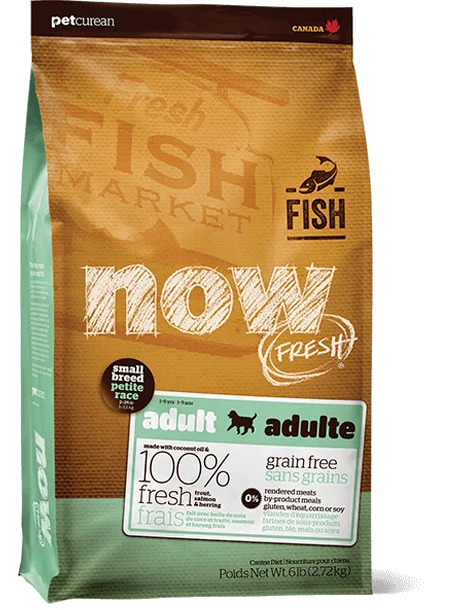 PETCUREAN Now Fresh - Grain-Free Small Breed Adult With Trout, Salmon, Herring