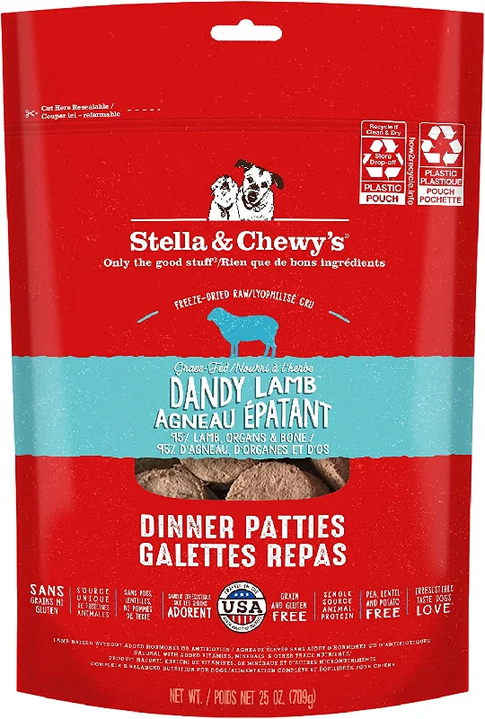 Stella & Chewy's - Dandy Lamb Freeze Dried Dinner Patties for Dogs