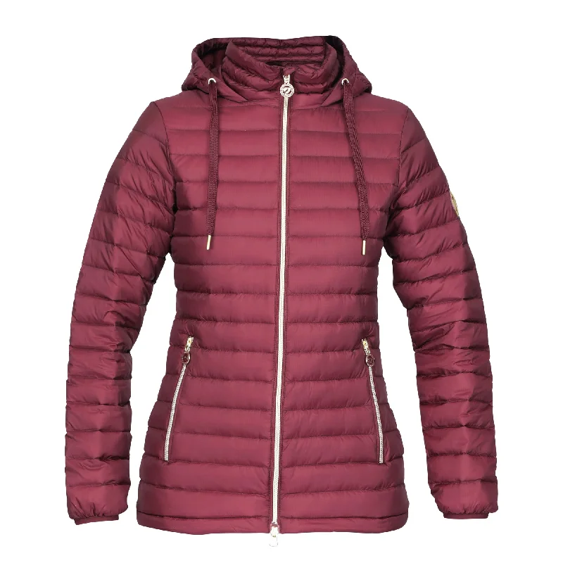 Aubrion Ladies Norwood Packaway Down Jacket - Wine