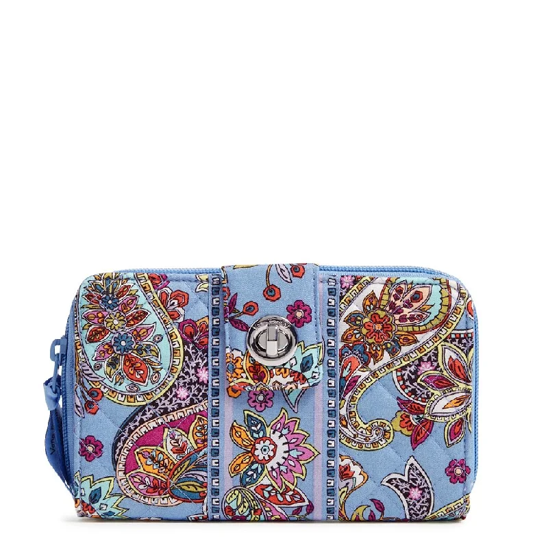 Vera Bradley : RFID Turnlock Wallet in Provence Paisley