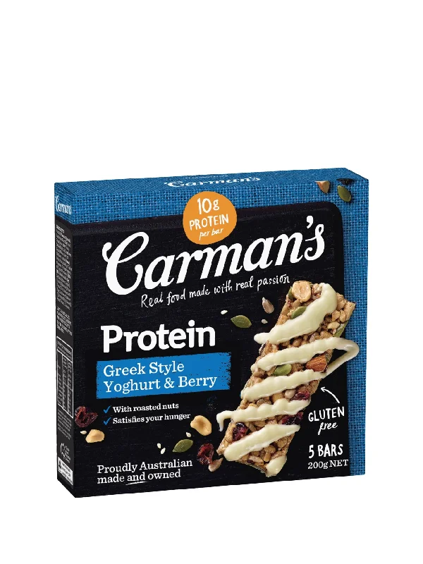 CARMANS GREEK STYLE YOG&BERRY PROTEIN BARS 200G