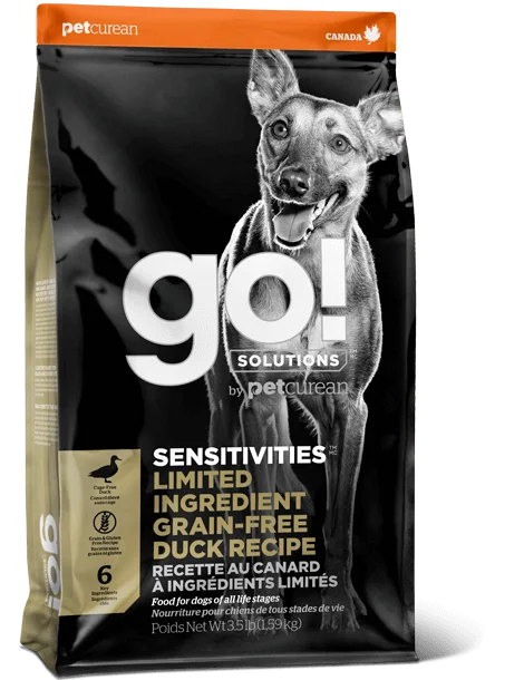 PETCUREAN GO! Sensitivities: Limited Grain-Free Duck Recipe for Dogs