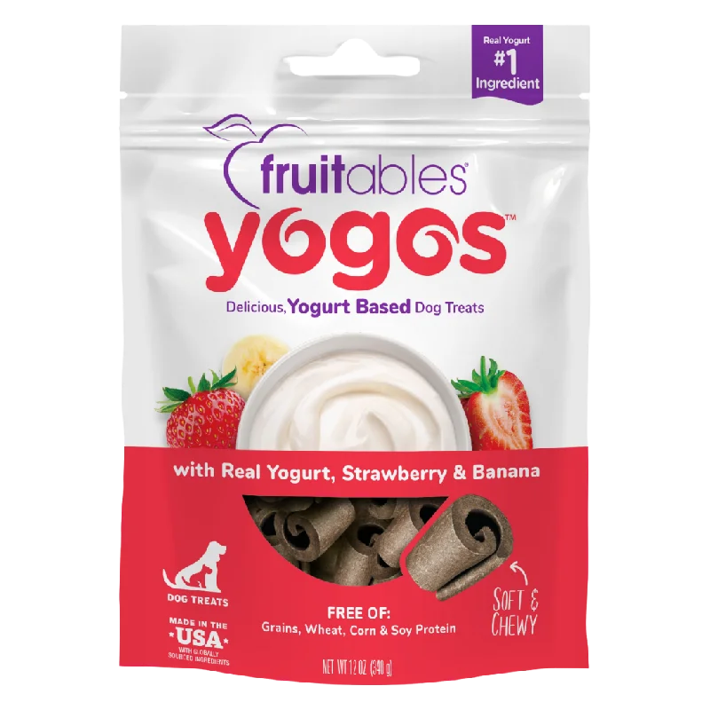 Fruitables - Yogos Strawberry and Banana Yogurt-Based Dog Treats