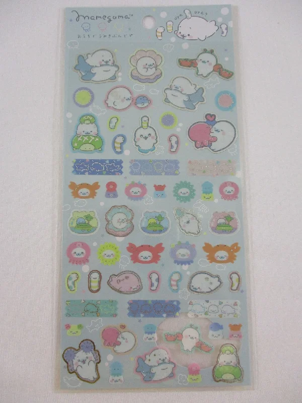 Cute Kawaii San-X Mamegoma Seal Sticker Sheet 2021 - B - for Planner Journal Scrapbook Craft