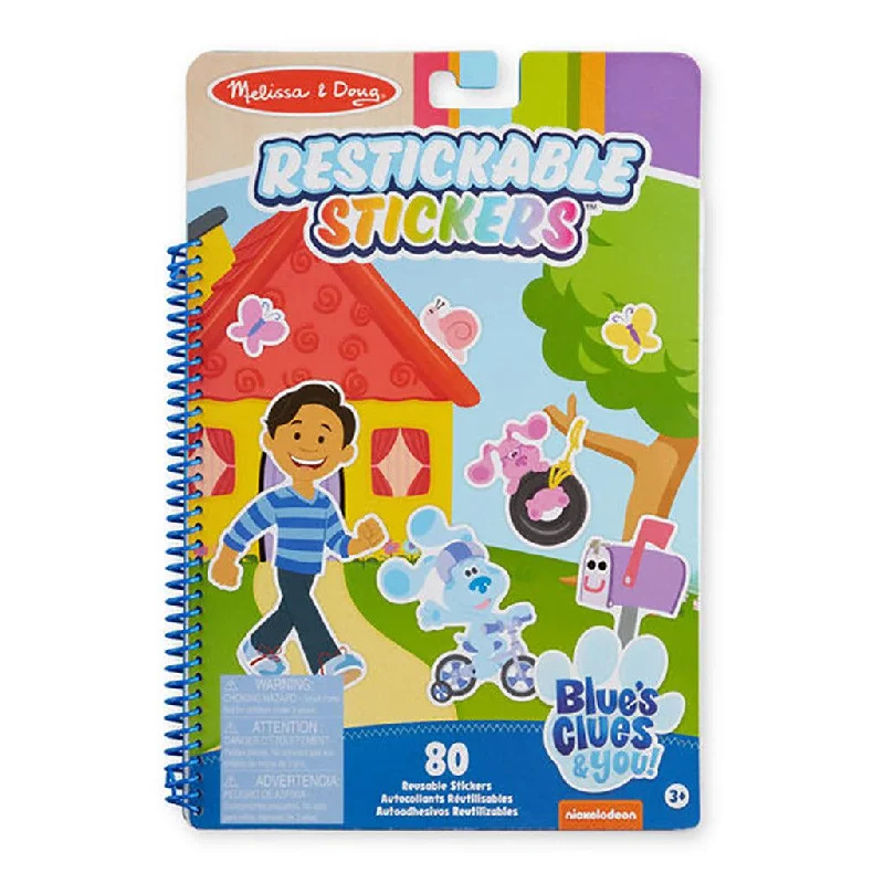 Melissa & Doug : Blue's Clues & You! Restickable Stickers Pad - Places Blue Loves