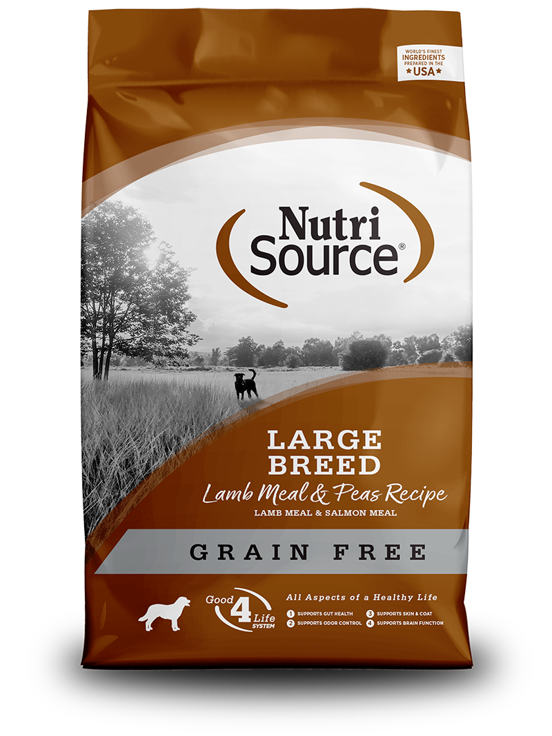 NutriSource Large Breed Grain Free Lamb Meal & Peas Dry Dog Food