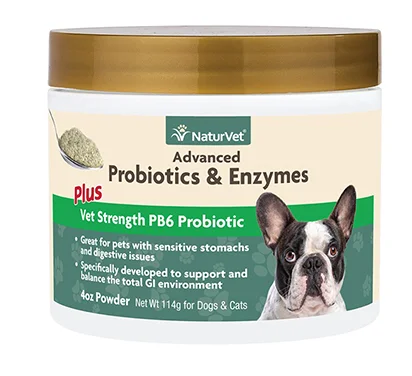 NaturVet Advanced Probiotics & Enzymes + PB6 Powder