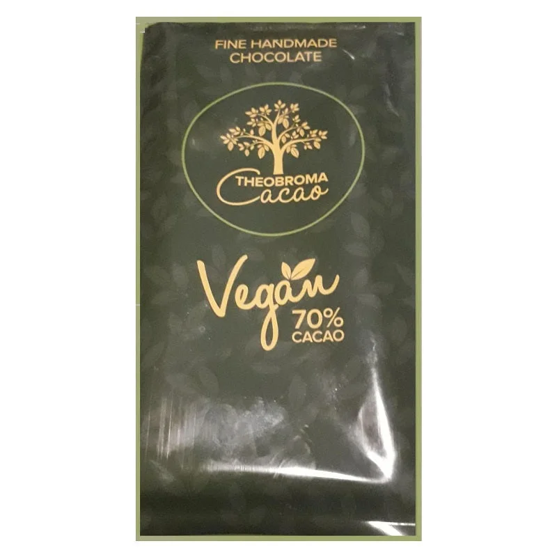 Theobroma Cacao - Rich Handmade 70% Cacao Vegan Dark Chocolate 100g