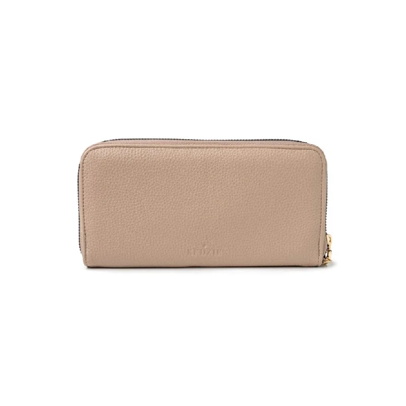 Kedzie : Eclipse Convertible Zip-Around Clutch in Cream