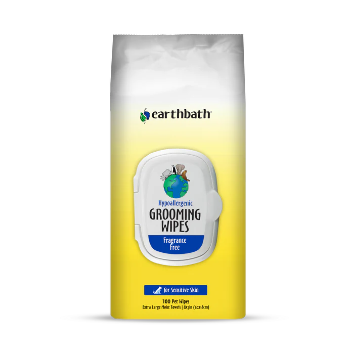 Earthbath - Hypoallegenic Grooming Wipes (100 ct)