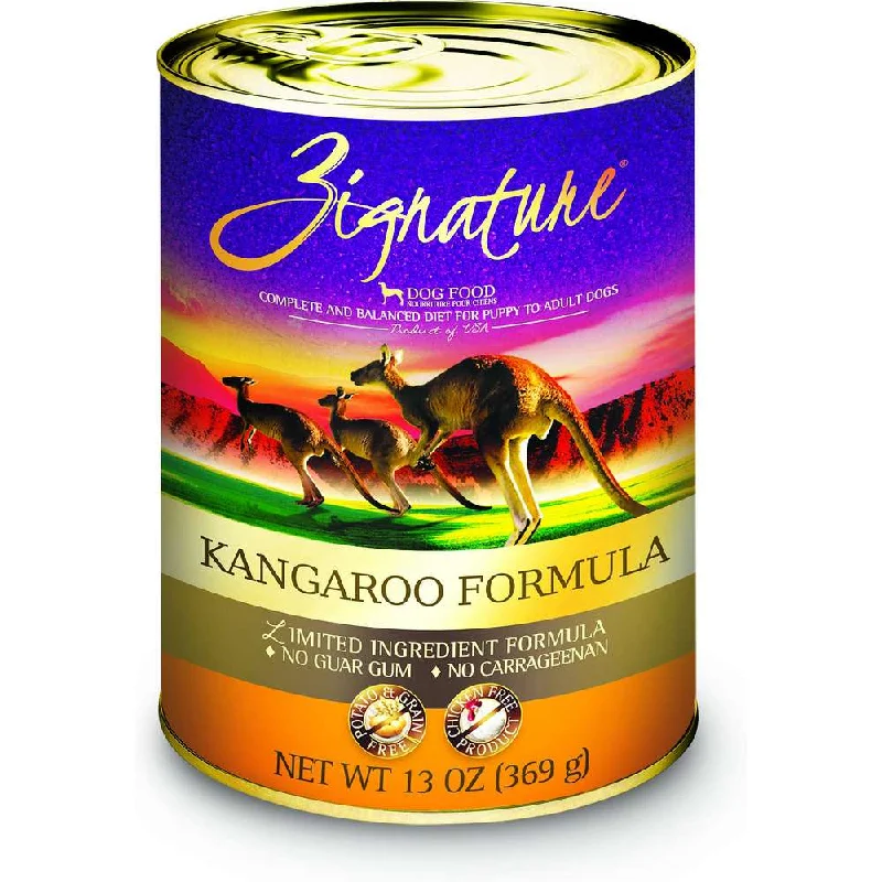 Zignature Limited Ingredient Kangaroo Formula Canned Dog Food, 12/13oz Cans