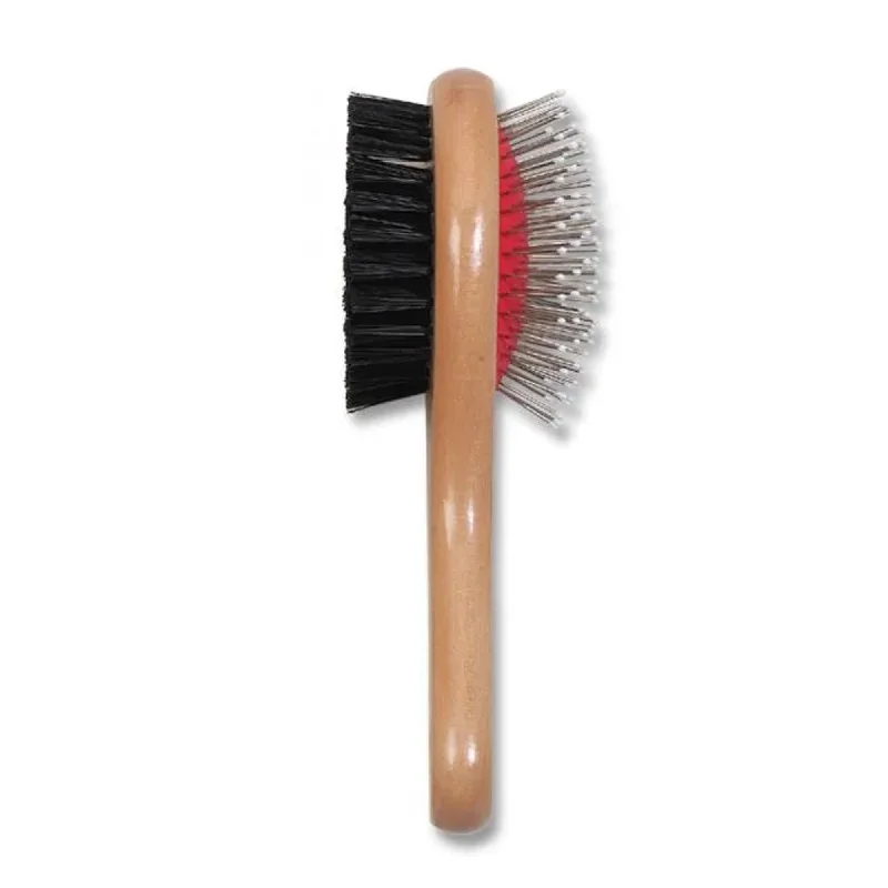 Ancol Wooden Handle Double Sided Brush