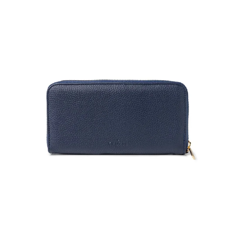 Kedzie : Eclipse Convertible Zip-Around Clutch in Navy