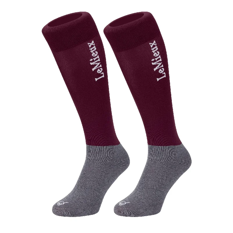 Lemieux Competition Socks - Twin Pack - Burgundy