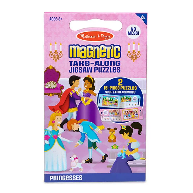 Melissa & Doug : Take Along Magnetic Jigsaw Puzzles - Princesses