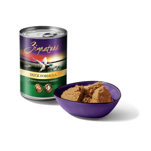 Zignature Limited Ingredient Duck Formula Canned Dog Food, 12/13oz Cans