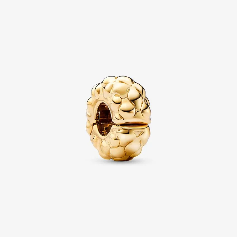 PANDORA : Studded Clip Charm in Gold Plated