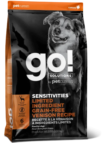 PETCUREAN GO! Sensitivities: Limited Grain-Free Venison for Dogs