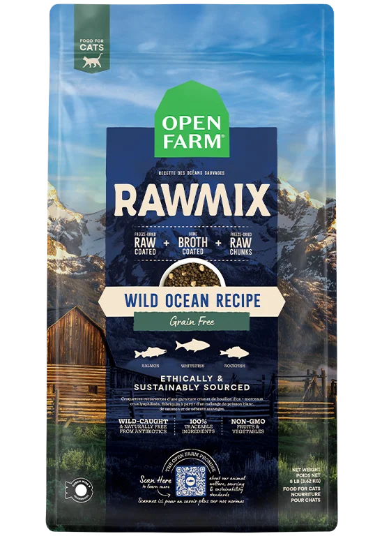 Open Farm RawMix Wild Ocean Grain Free Dry Cat Food