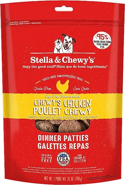 Stella & Chewy's - Chewy's Chicken Freeze Dried Dinner Patties for Dogs