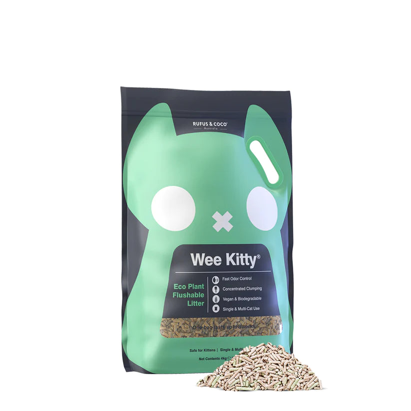 Rufus & Coco Wee Kitty Eco Plant Flushable Cat Litter