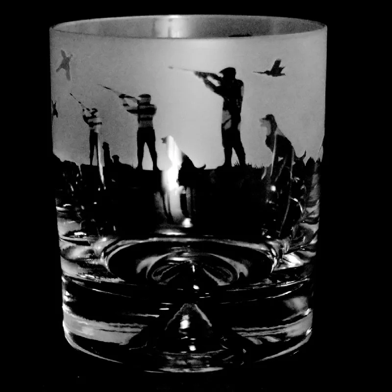 The Milford Collection Shooting Scene Whisky Tumbler