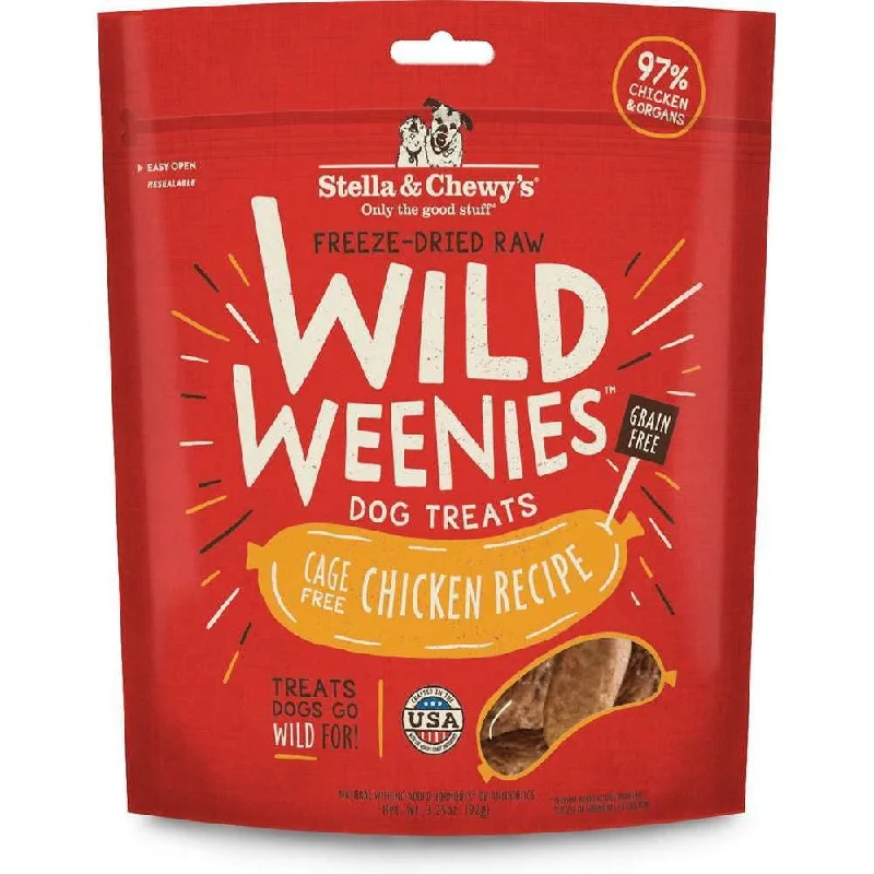 Stella & Chewy's Wild Weenies Chicken Recipe Freeze Dried Dog Treats