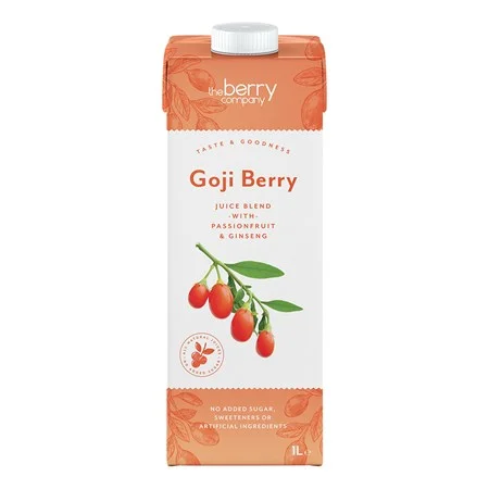 The Berry Company - Goji Berry, Passionfruit, White Grape & Ginseng Juice Blend 1L