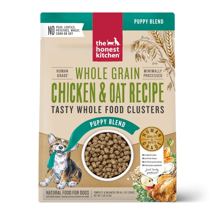 The Honest Kitchen Whole Grain Chicken & Oat Clusters Puppy Dog Food (1 lb)