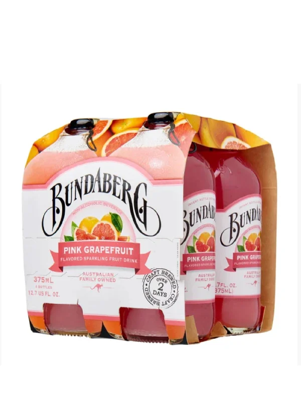 BUNDABERG PINK GRAPEFRUIT 4X375ML