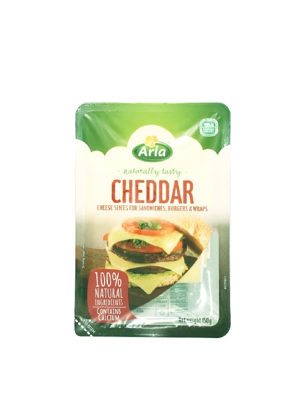 ARLA CHEDDAR CHEESE SLICES 150G