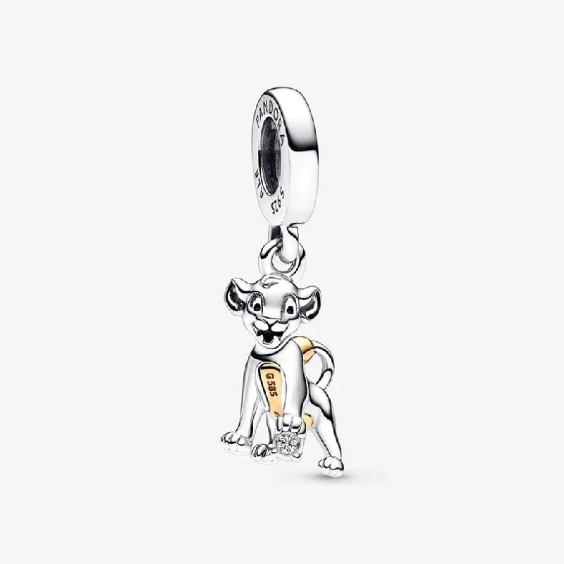 PANDORA : Disney 100th Anniversary Simba 0.009 ct tw Lab-created Diamond Dangle Charm