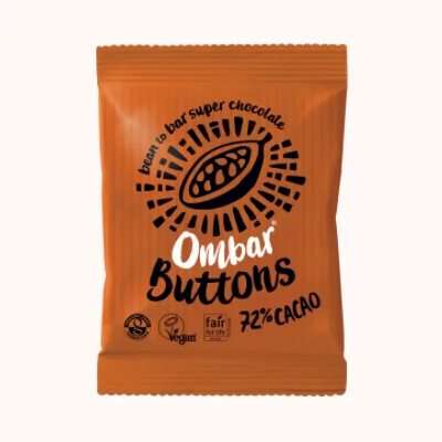 Ombar Vegan 72% Cacao Chocolate Buttons