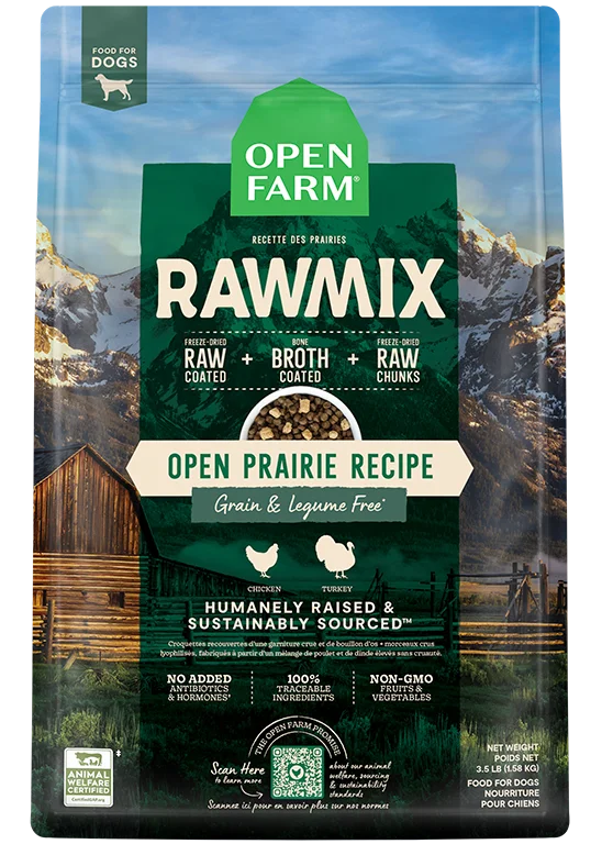 Open Farm RawMix Open Prairie Grain & Legume Free Dry Dog Food