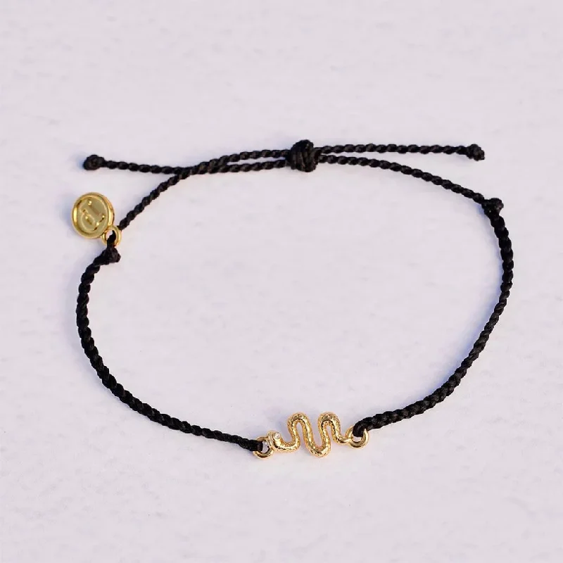 Pura Vida : Snake Gold Charm Bracelet