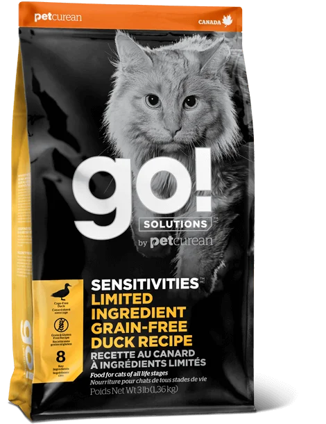 PETCUREAN GO! Sensitivities: Limited Grain-Free Duck recipe for Cats