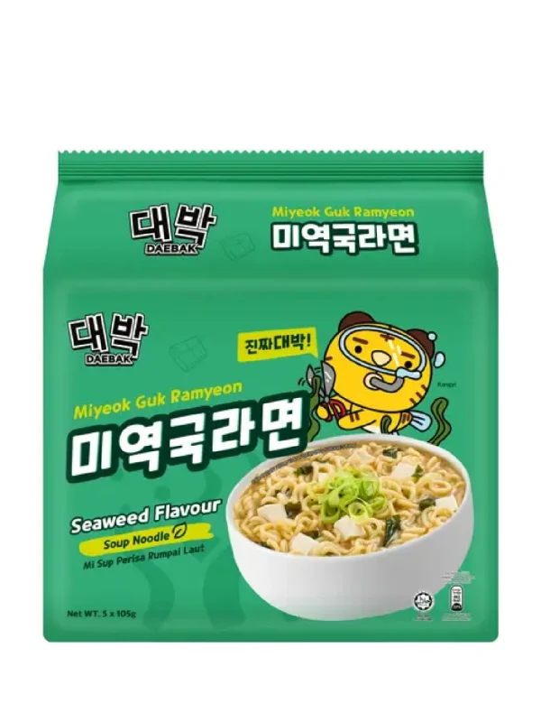 DAEBAK MIYEOK GUK RAMYEON 5X105G