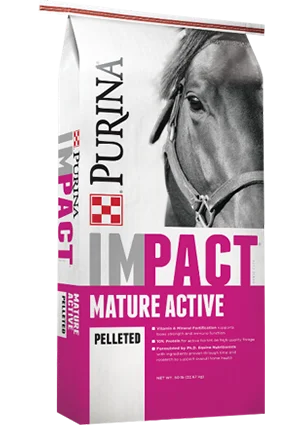 Impact Mature Active 10-6 Pelleted Horse Feed 50lbs