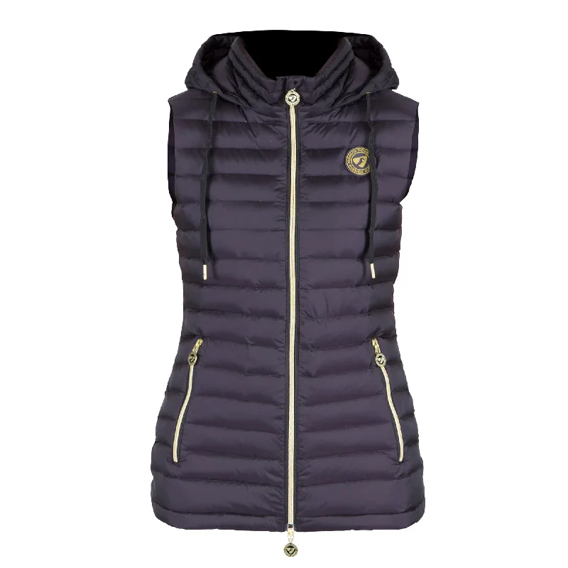 Aubrion Ladies Norwood Packaway Down Gilet - Charcoal