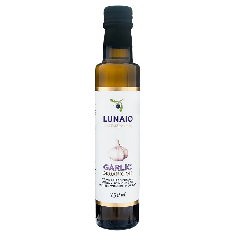 Lunaio Garlic Infused Organic Extra Virgin Oil 250ml