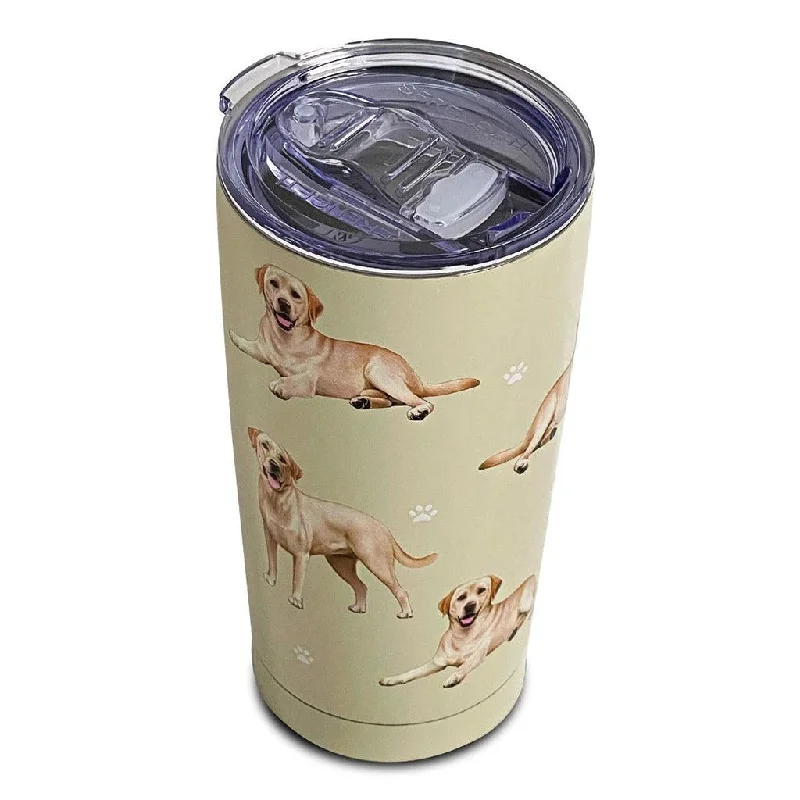 E & S Pets : Yellow Lab Serengeti Ultimate Tumbler - Stainless Steel