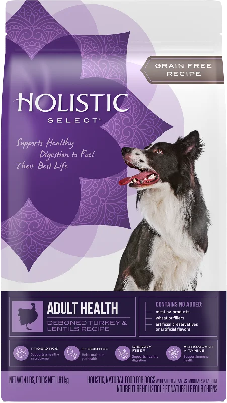 Holistic Select - Grain Free Deboned Turkey & Lentils Recipe Dry Dog Food