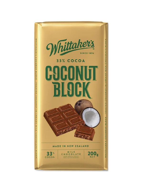 WHITTAKER'S BLOCK COCONUT 200G