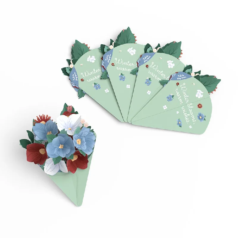 Frosted Floral Little Blooms (Notecard 5-Pack)