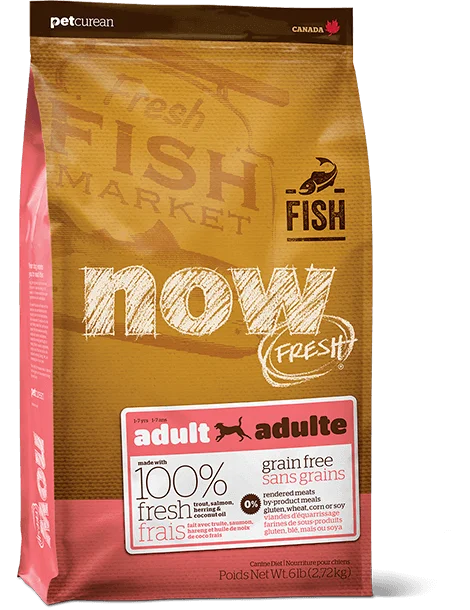 PETCUREAN Now Fresh - Grain-Free Adult Trout Salmon Herring for Dogs