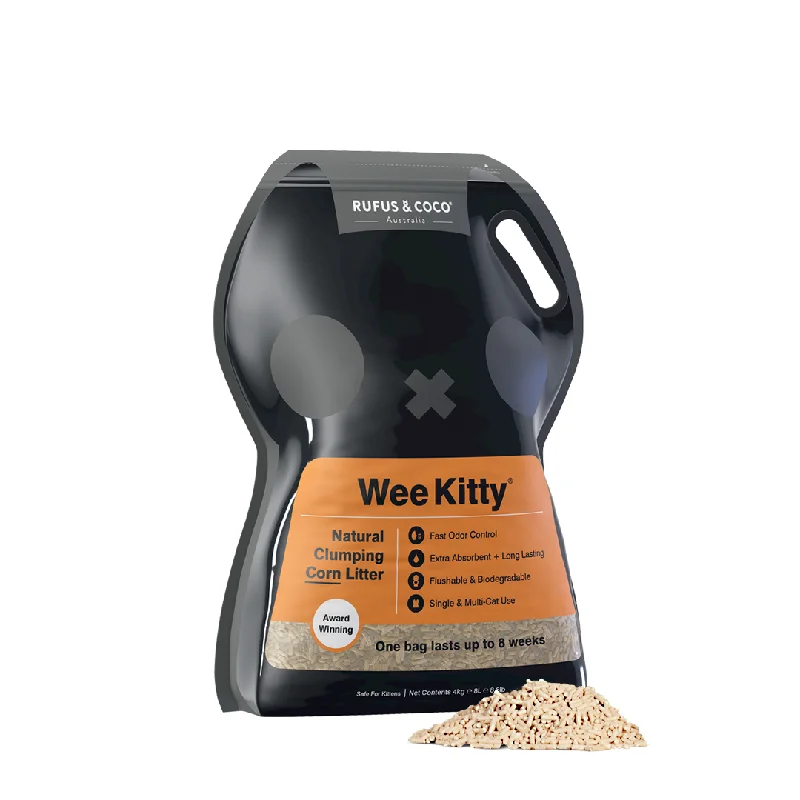 Rufus & Coco Wee Kitty Flushable Clumping Corn Cat Litter